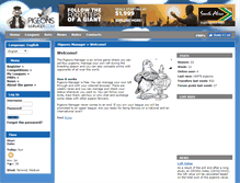 Tablet Screenshot of pigeonsmanager.com